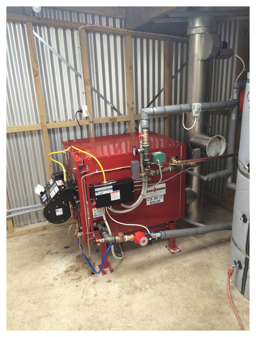 Waste Oil Burner with a buffer tank 2 WEB